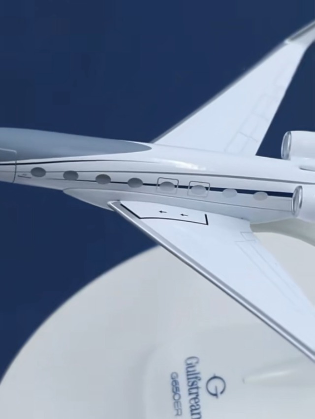 Amazon.com: LBYBF 1:200 Scale Gulfstream G650ER Aircraft Model