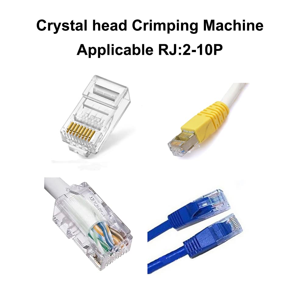 Herramienta de crimpado RJ45 Crimpadora automática de Conector Rj45 Cable de Red LAN de Ethernet Alicates de crimpado Cable de Red Cat Crimpadora
