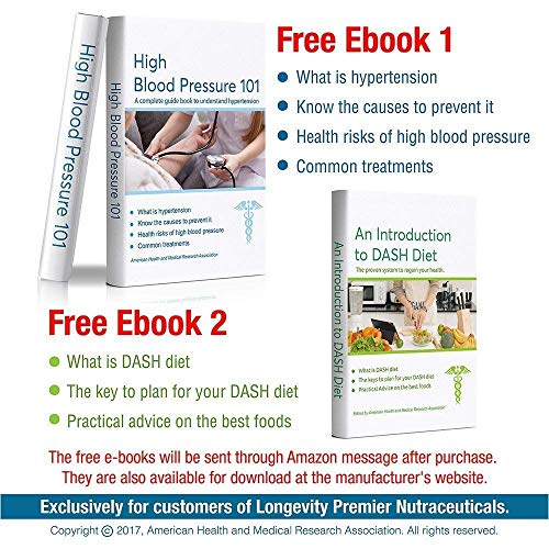 Longevity Blood Pressure Formula [150 Capsules] -Scientifically Formulated With 12+ Natural Herbs. Best Blood Pressure Supplement #TOP4