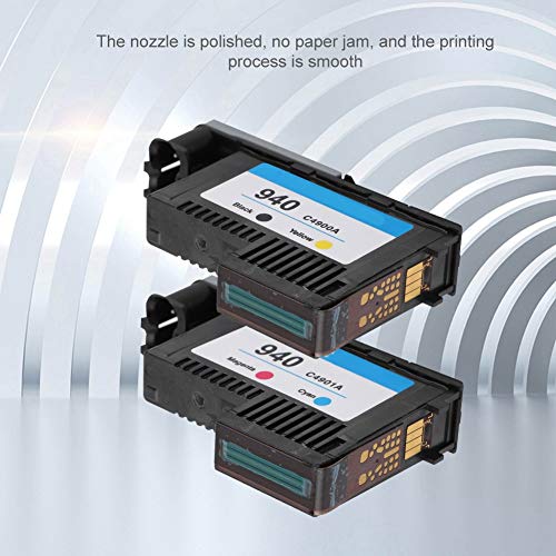Replacement Printhead for 940 Series Printer, Suitable for Officejet pro8000/8500/8500A Printer (Black and yellow + red and blue) - Image 3