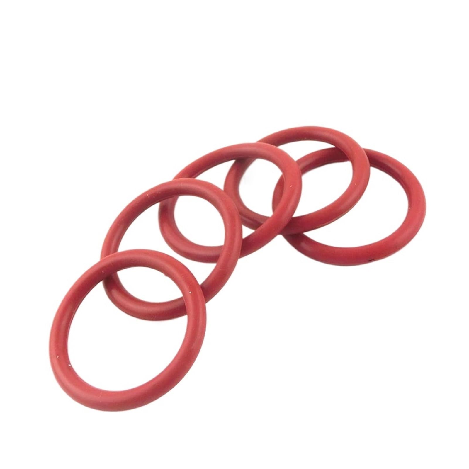 10 pièces en caoutchouc de silicone 3.5mm d'épaisseur joints toriques 125/130/135/140/145/150/155/160/165/170/175mm OD rouge joint torique rondelles(175x168x3.5mm)