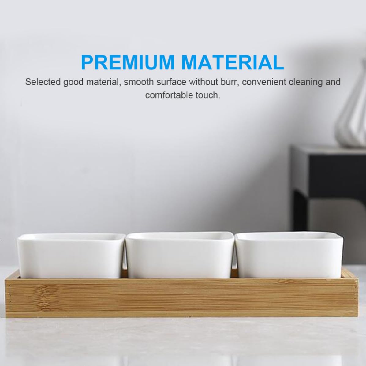 STOBAZA Assiette Compartimentée en Céramique Lisse Facile à Nettoyer, Plateau de Service pour Fruits et Snacks, pour Garçon et Filles, 1 Set Pratique Maison