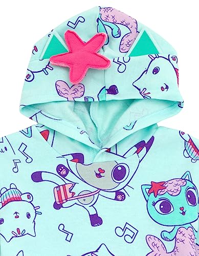 DREAMWORKS GABBY'S DOLLHOUSE Pandy Paws Cakey Cat Mercat Girls Fleece Dress Toddler to Big Kid3