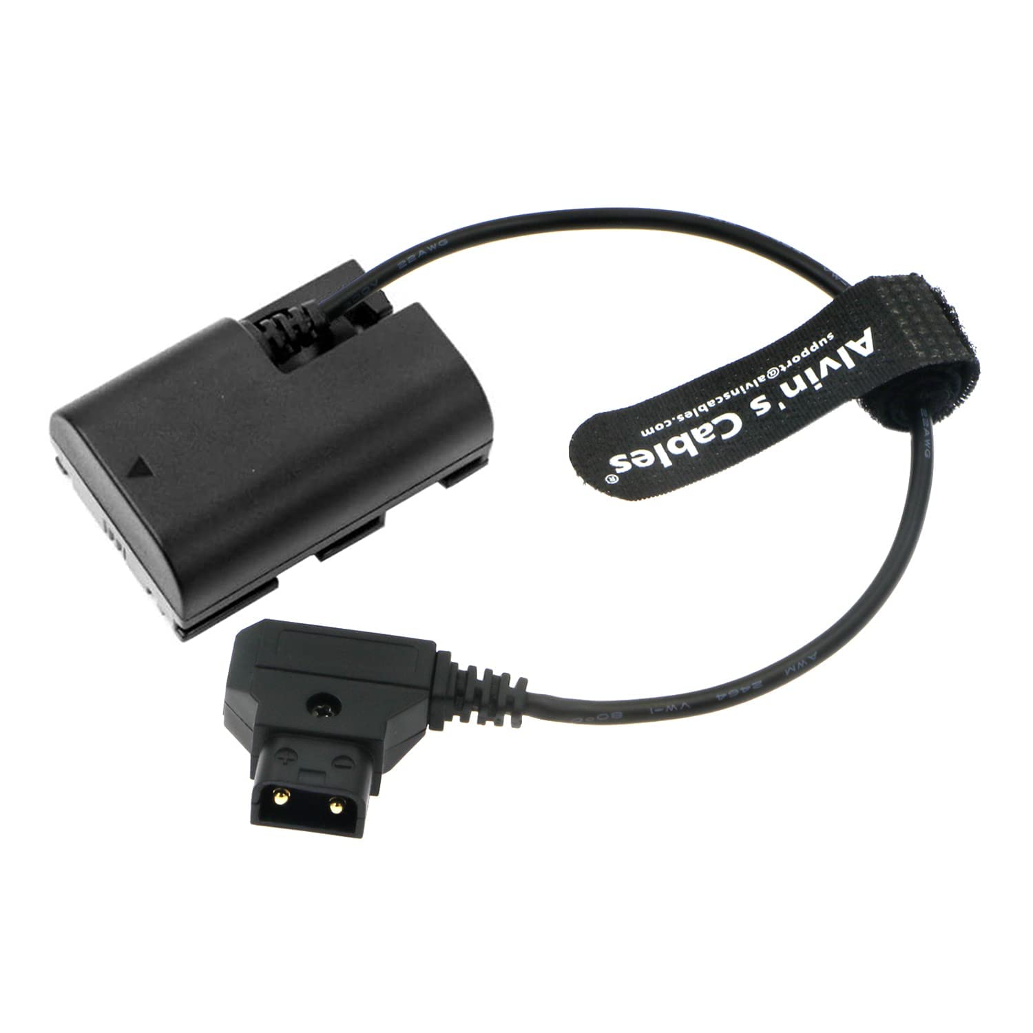 Alvin’s Cables LP-E6NH Dummy Battery to D-Tap Power Cable for Canon-R5C Camera 30CM|12Inches