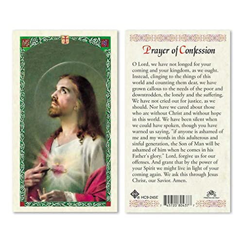 Prayer of Confession Laminated Prayer Cards - Pack of 25