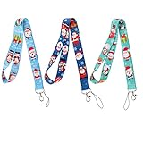 beemorita Cute Keychain Lanyard for Women Men Christmas Key Chain Holder Lanyard Strap Cruise Lanyard for Ship Card Neck Lanyard for Keys ID Badge Holder(3pcs)
