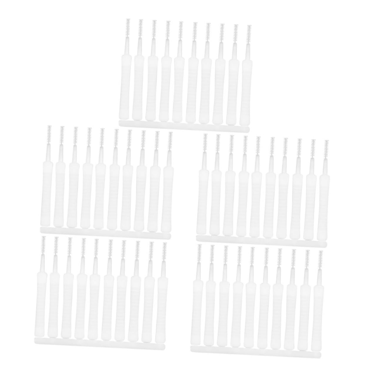 KICHOUSE 250 Pcs Mini Cleaning Brush Brush Cleaner Bathroom Sprayer Cleaning Brush Small Hole Cleaner Shower Head Cleaner Tool Brush to Shower Head Small Cleaning Brush Steel White