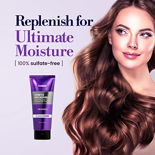 Kundal Cherry Blossom Hair Conditioner Sulfate Free Honey & Macadamia Premium Keratin Protein Treatment,6.76Oz X2 Bottles #TOP4