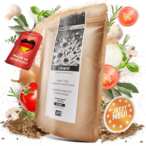 allerFeinst! - Umami Gewürzzubereitung - ohne Glutamat - Würzig Alleswürzer Gewürz Allrounder, 1er Pack (1 x 100g)