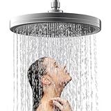 DAQI 9 Pulgadas Cabezal de Ducha de Lluvia de Alta Presión, 6 En 1 Regaderas para Baño Multifuncional, Ángulo Ajustable...