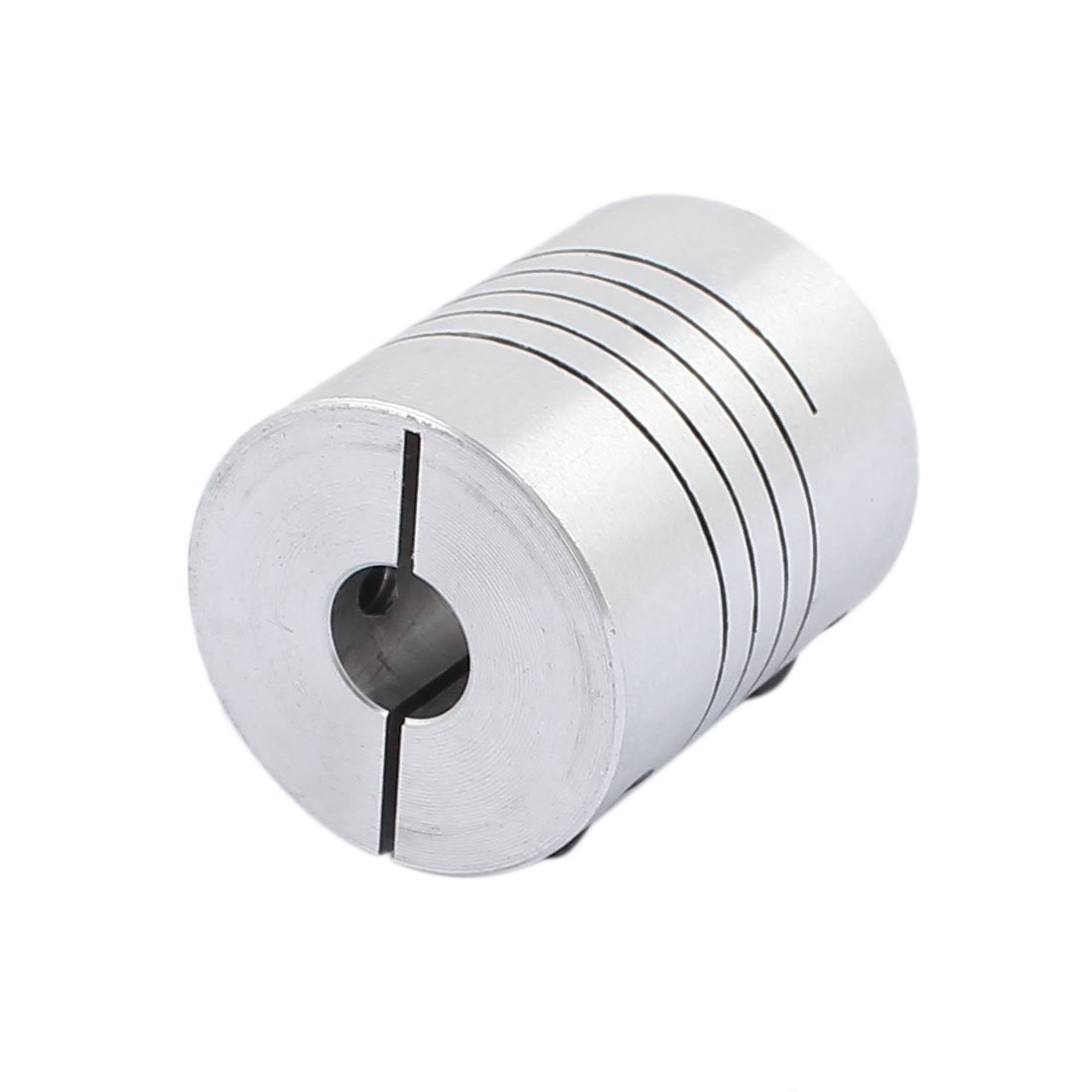 Aexit 5mmx8mm Aluminum Electrical equipment Alloy Spline Shaft Flexible Helical Coupling 25mm Diameter 30mm Length