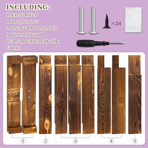 GOSR 71" Extra Large Wood Standing Cross, Wooden Wedding Arch Style by GOSR - Used condition - Image 2