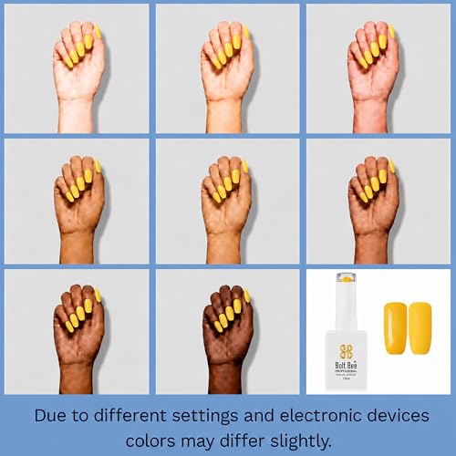 Image of Bolt Bee yellow Color Gel Nail Polish Soak Off UV Gel 15ML DIY at Home Manicure Salon Nail Art