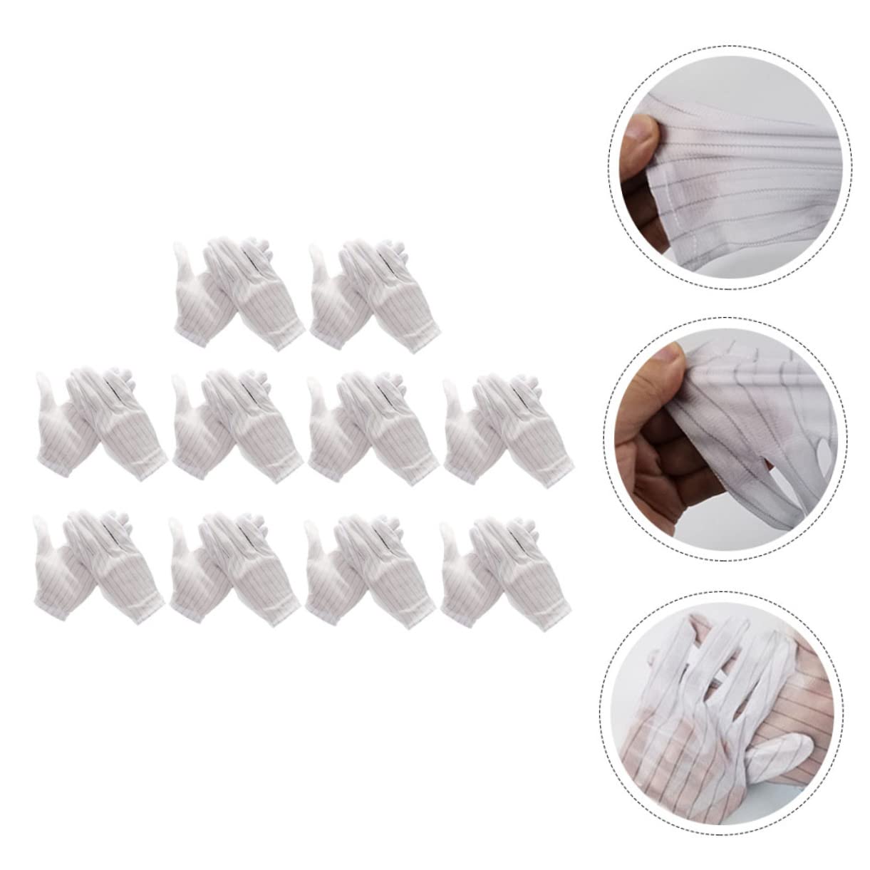 DOITOOL 40pares Guantes Antiestáticos Para Trabajo De Guantes Electrónicos Flexibles y Cómodos Para Reparaciones y Instalaciones Electrónica Protección y Seguridad El Trabajo