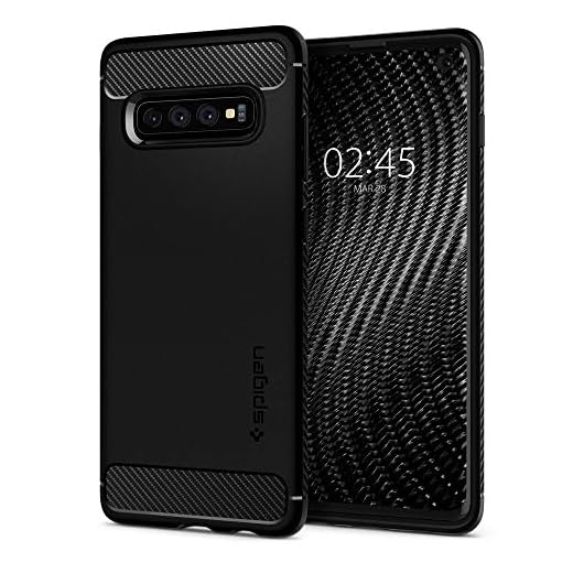 Spigen Rugged Armor Skal Kompatibel med Samsung Galaxy S10 Fodral -Svart