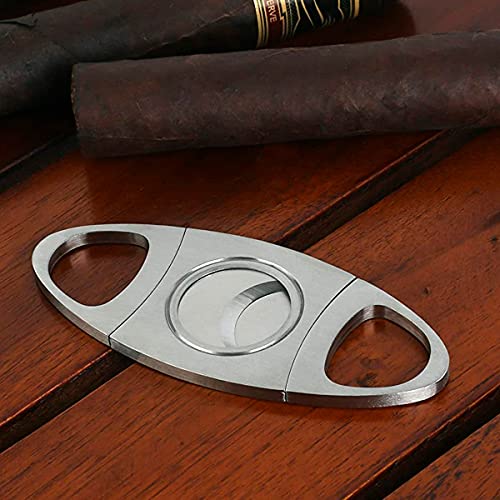 Cortador De Charutos Profissional Em Aço Escovado