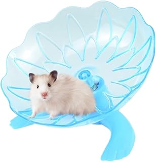 Geräuscharmes Hamsterrad – PP 17,5 cm Durchmesser | Transparentes Hamster-Laufrad mit leisem Design, Anreicherung des Haustierkäfigs, Fitness-Spielzeug für
