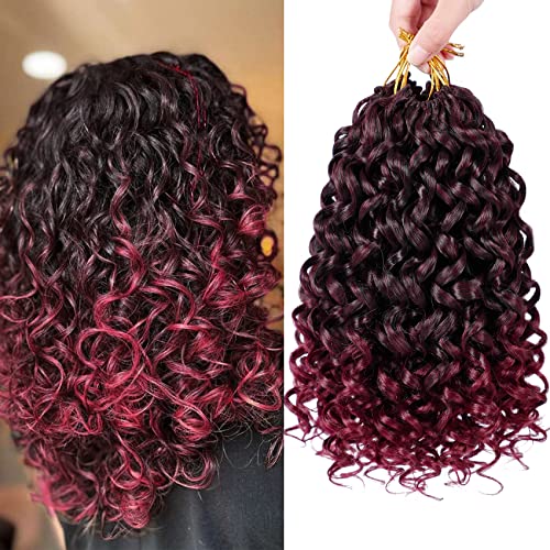 7 Packs GoGo Curl Crochet Hair 10 Inch Red...