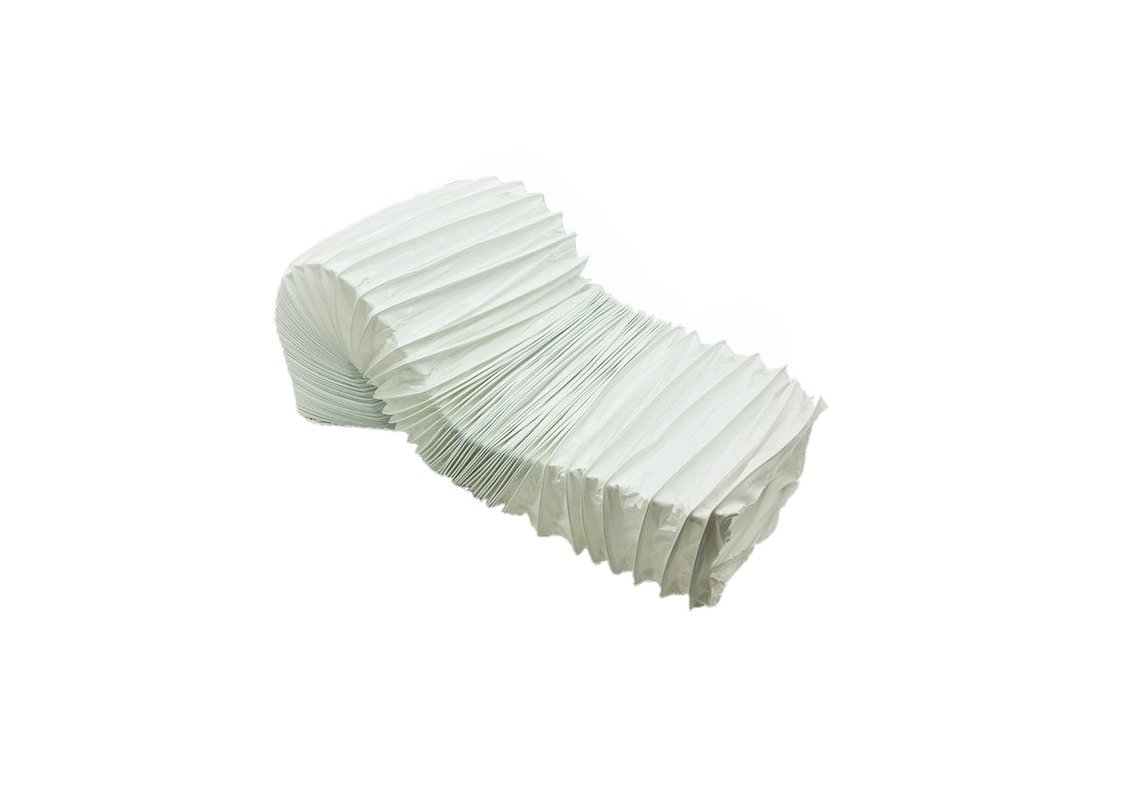Swiftair White Rectangular Flexible Pvc Ducting Bathroom Flat Hose Tumble Dryer 110Mm X 54Mm (0.5M)