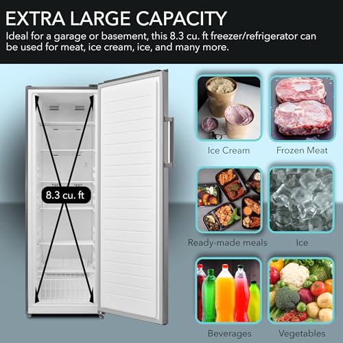 Whynter UDF-0831SSA 8.3 Cu.Ft. Energy Star Digital Stainless Steel Deep Refrigerator Upright Freezer thumb #7