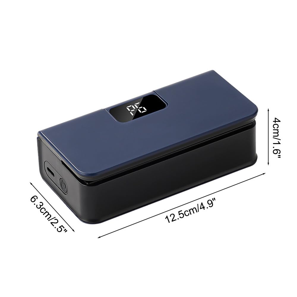 Mini Scelleur, 2 en 1 Scelleuse de Sacs Magnétique avec Cutter Caché, 6 Niveau Chaleur, Machine de Scellage Manuelle pour le Stockage de Collations Sacs en Plastique