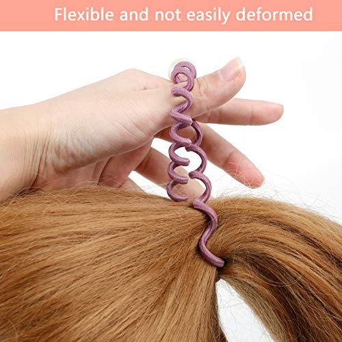8 Pcs Elastici Capelli, Cravatte a Spirale per