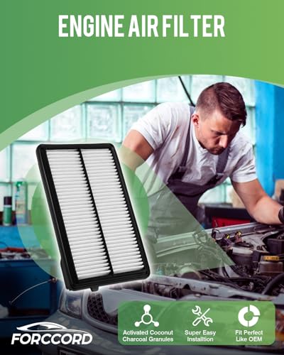 Image of 2-Pack Engine Air Filter Fits for Accord Hybrid 2023-2025 2026 2.0L, CR-V CRV Hybrid 2023-2025 2026 2.0L Air Filter Replacement 172206MAJ01 Car Accessories