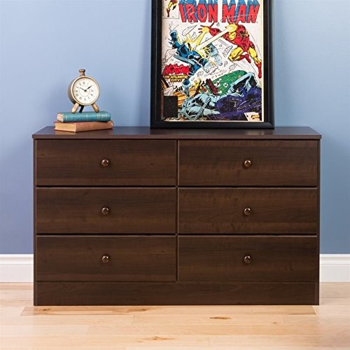 Home Square 4-Piece Set With 2 Nightstands 6-Drawer Double Dresser And Chest #TOP3