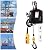 3-in-1 Electric Hoist Winch,1100lbs Electric Winch Steel Electric Lift 1500w Portable Power Winch Crane w/Remote Control,24.93ftft Lifting Height for Factories, Warehouses, Garages,Attics (Black)
