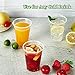 Vplus 500 Pack 9 OZ Clear Plastic Cups, Individually Wrapped PP Plastic Cups Disposable 9 OZ Drinking Glasses for Hotel Party Thanksgiving Christmas