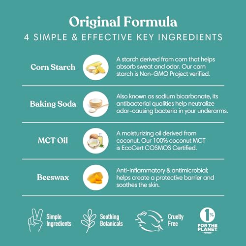 Humble Simple And True. DE109-UNS Humble Brands Original Formula Aluminum-Free Deodorant. Long Lasting Odor Control thumb #4