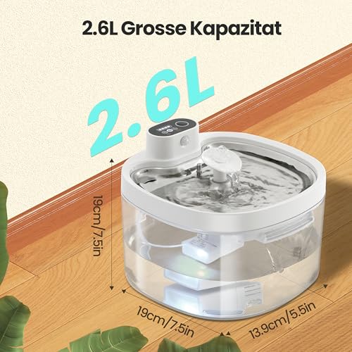 Katzenbrunnen-26L-Katzenbrunnen-Kabellos-Trinkbrunnen-fur-Katze-Super-Silent-Katzen-Trinkbrunnen-mit-Bewegungsmelder-Wasserbrunnen-fur-Katzen-Akku-mit-Sensor-Kabelloser | Dealmeister.io Alt tag für bilder post titel