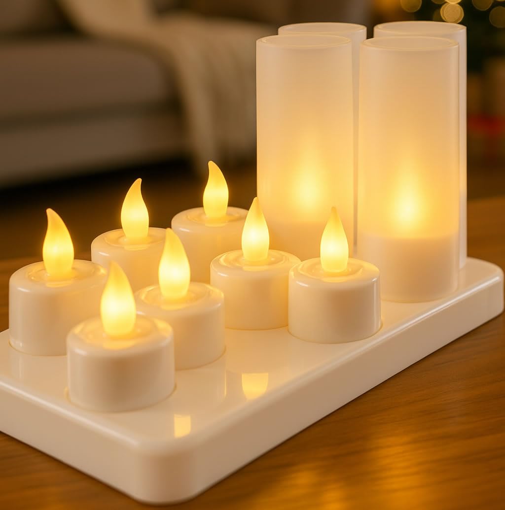 YASENN LED Candles Tealight Candle 12 Pack Flickering Candles