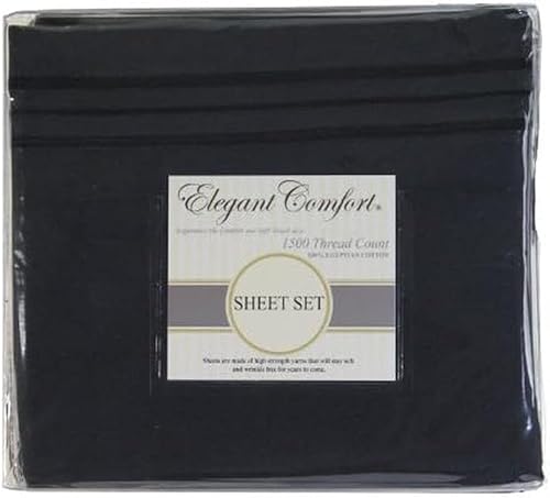 Miniatura 10 de Elegant Comfort 1500 Premier  Resistente a las arrugas  Juego de sábanas ultra suaves y lujosas de 4 piezas de calidad de hotel, bolsillo profundo