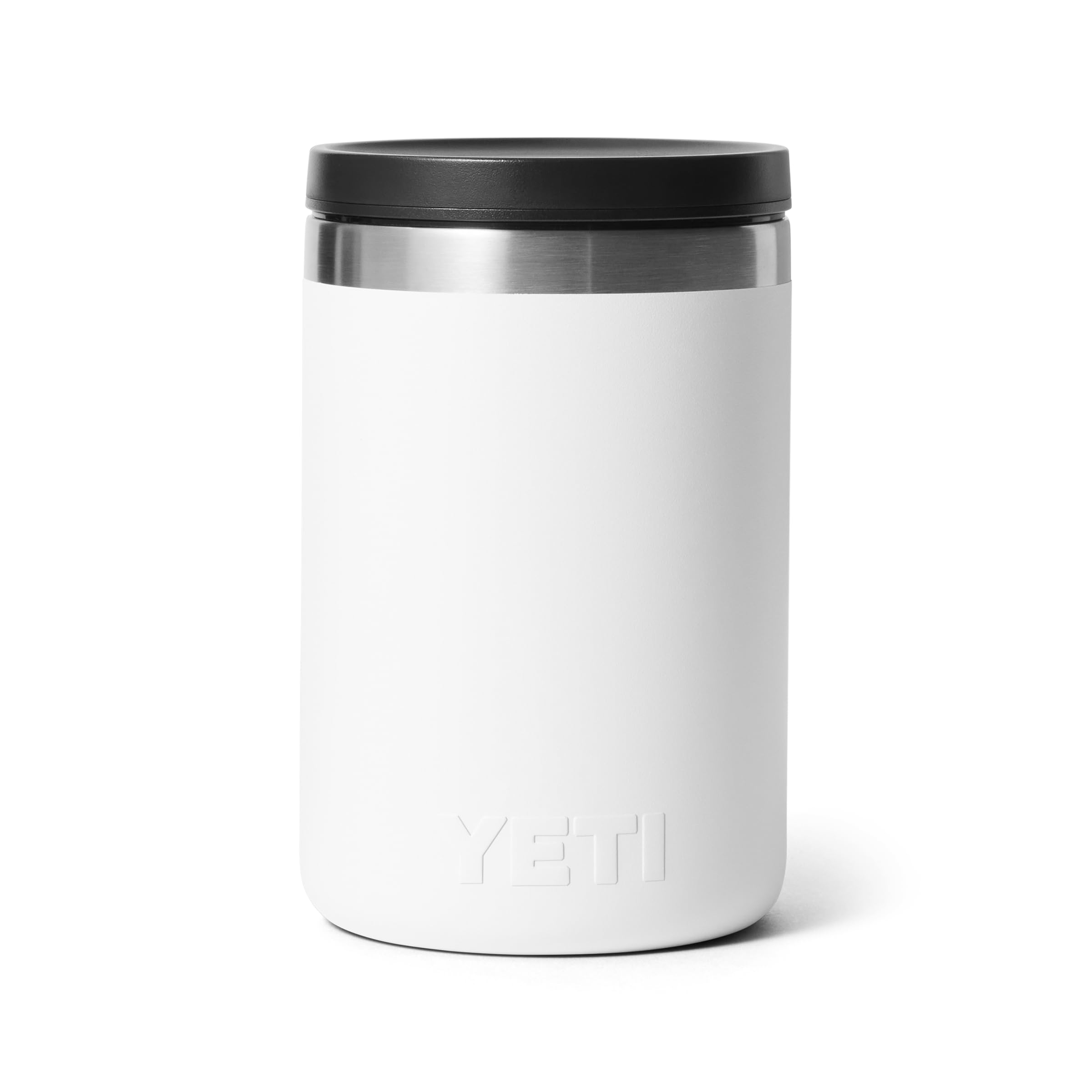 YETI Rambler - Barattolo per alimenti, isolamento sottovuoto, in acciaio inox, con coperchio MagVent a tenuta stagna, bianco, 473 ml