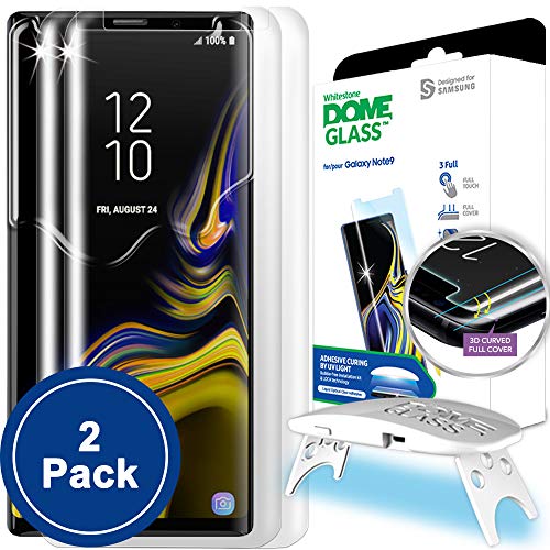 Verre Trempé Dome Glass Galaxy Note 9 - écran Protecteur Vitre, Anti Rayures, sans Bulles d'air, Ultra Résistant Dureté 9H Film pour Samsung Galaxy Note9 - Pack de 2