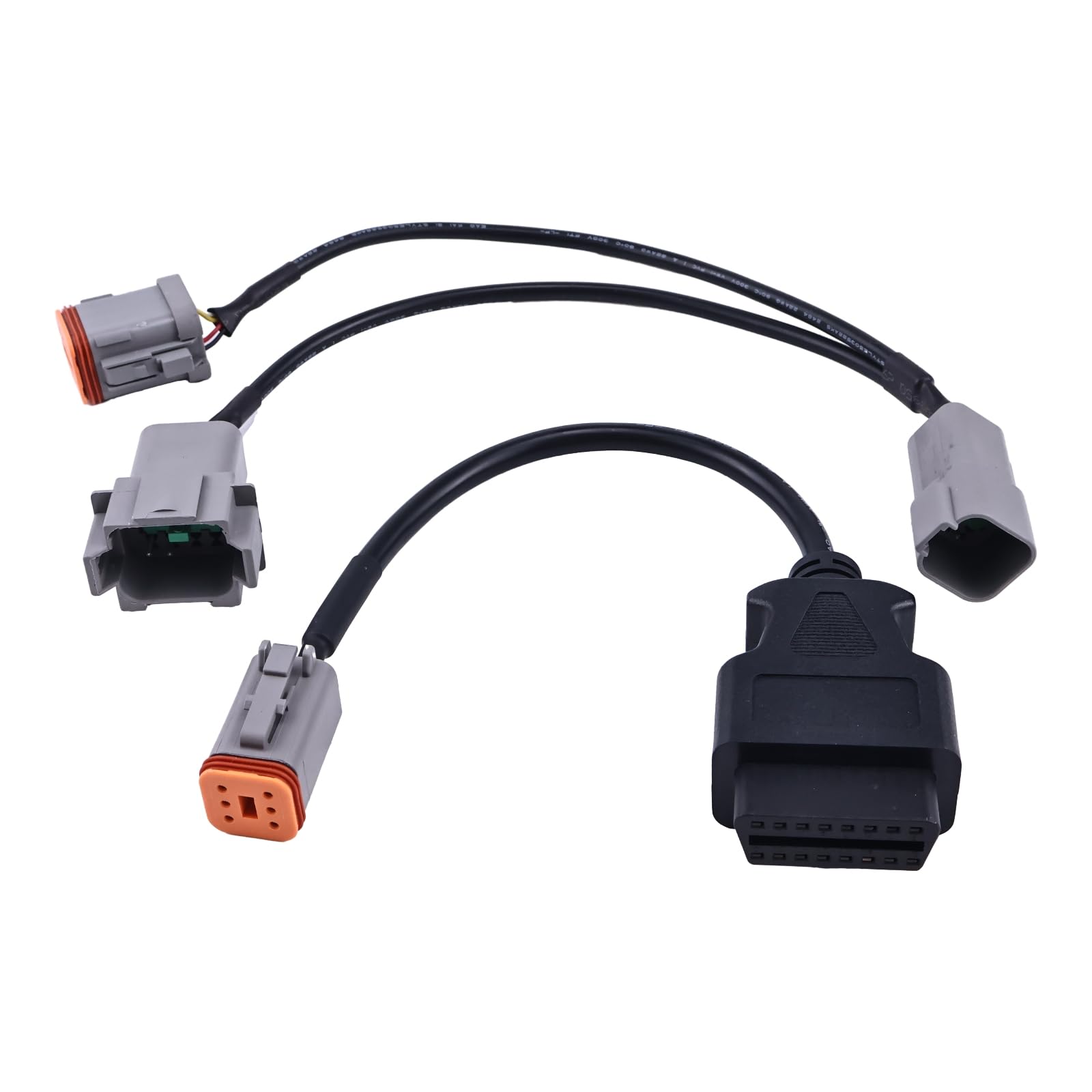 HOLDWELL OBD2 Marine Engine Diagnostic Connect 6 pin 8 pin Cavo 21EN-32360 21EN-32380 Compatibile con Volvo Vocom Vodia Scanner Tool Adapter Anche per Penta Cable e Vodia 5 Truck Industrial Parts