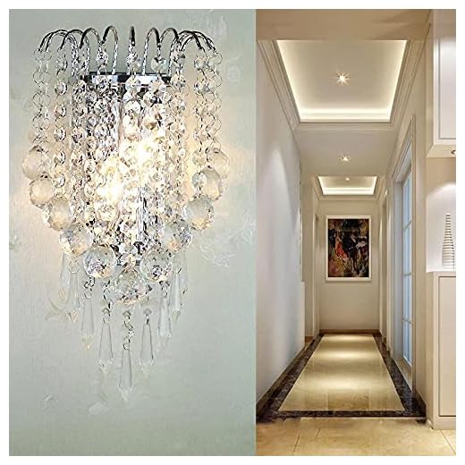 Sängkristall Vägglampa Modern Spegel fram Sovrum Vardagsrum Vägglampa Hem Inomhusbelysning Dekoration-Vit