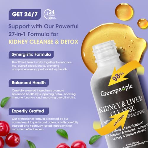 GREENPEOPLE Kidney & Liver Cleanse Detox & Repair Drops