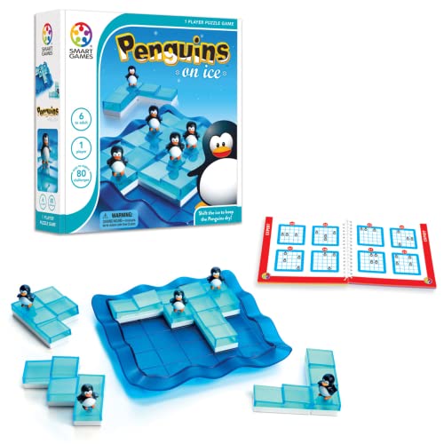 SmartGames Penguins on Ice - A Sliding Cognitive Skill-Building Puzzle Game for Ages 6 - Adult #1