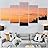SIGNWIN 5 Panel Canvas Wall Art Coastal Multicolor Photography Relax/Calm Romantics Sunset for Home Decorations Ready to Hang - 60"x32"x5 Panels