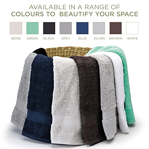 100% Organic Cotton Luxury Towel Set,6 Piece,700 Gsm,Ultra Soft,High Absorbant,Bathroom,Hotel,Spa,Gots Certified,Fair Trade Certified,2 Bath Towels 30X54,2 Hand Towels 20X30,2 Wash Cloths 13X13,White #TOP5