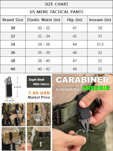 Wosong Tactical Pants For Men Cargo Pants Mens Work Pants Men Waterproof Pants Mens Military Pants Men Hunting Pants Bdu Pants Fishing Pants thumb #5
