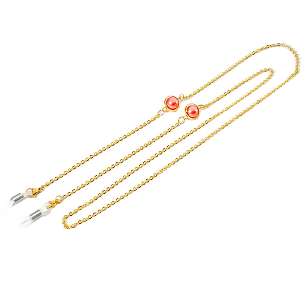 GDHKDDFL Simple and versatile glasses chains, Sunglasses Chains Eyewear Retainer Chain Eyeglass Strap Holder Neck Cord for Women(J Pink)