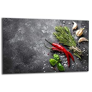TMK Herdabdeckplatte 80x52 cm Ceranfeldabdeckung Chilli