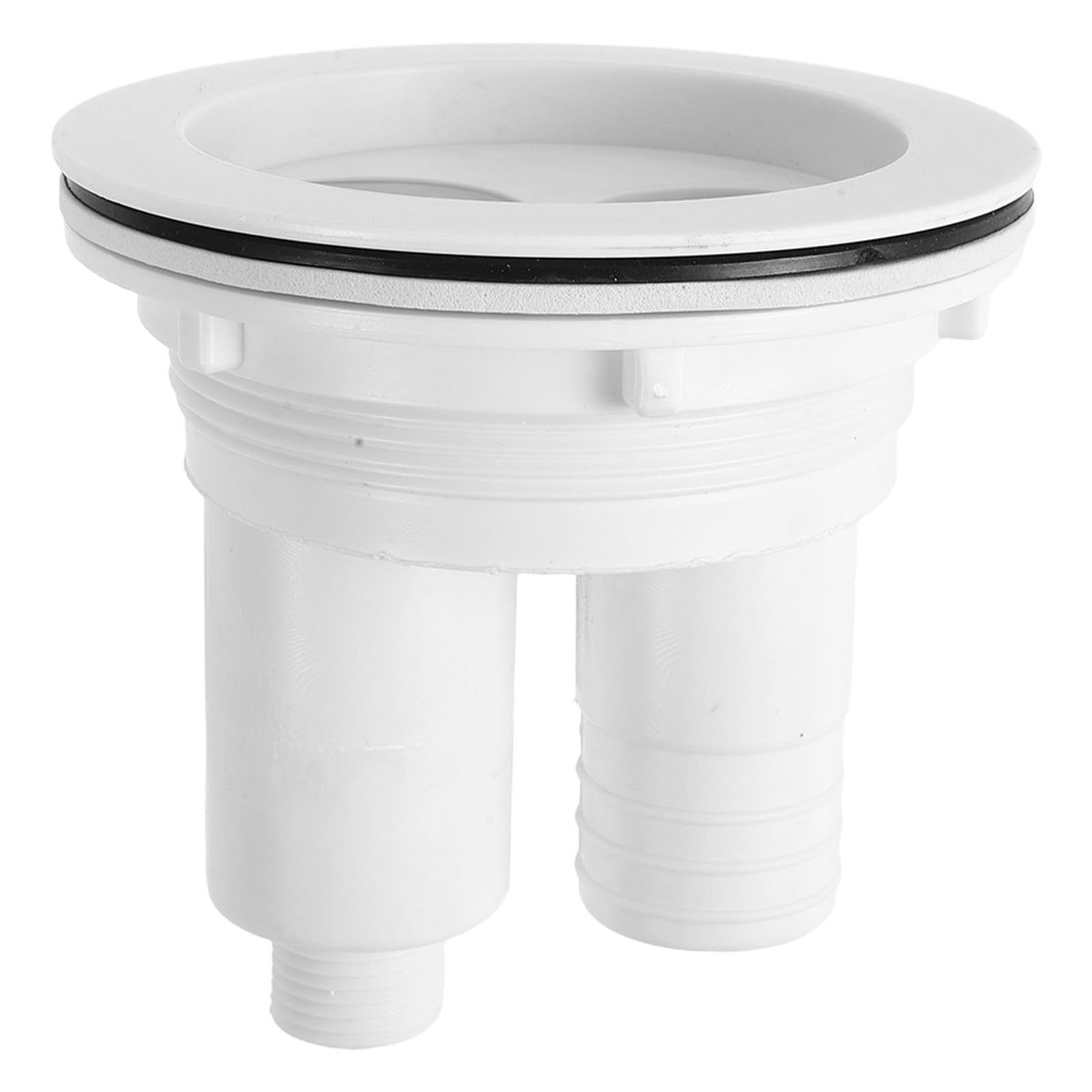 LALAFINA Filtro de Desagüe para Lavabo Blanco Copa Filtrante Extraíble y Instalación sin Herramientas para Salón de Belleza
