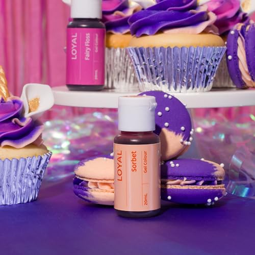 Image of Loyal Gel Food Coloring | Vibrant Color for Buttercream, Fondant, Royal Icing, Gum Paste, Marzipan and Cake Batter | Gel-Based Concentrated Food Dye - 20ml Sorbet