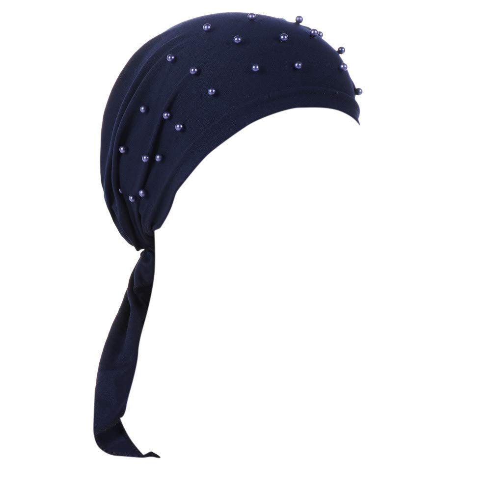 Dome Caps for Women Girls Baseball Cap Black Hair Wrap Loss Beading Head Turban Stretch Muslim Women Cotton Hat Baseball Caps Black Baseball Hat Black Baseball Cap Snapback