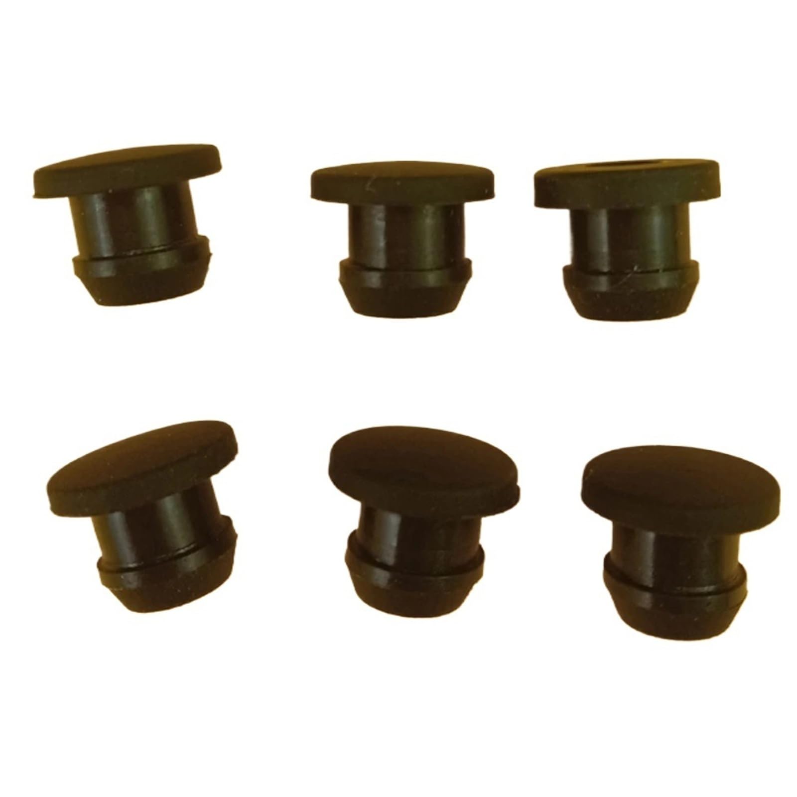 MULANGDI 5Pcs/8Pcs Black Conical Silicone Rubber T-Type Plug 17mm-50.6mm Blanking End Caps Tube Inserts Bung Proof High Temperature(A 18mm,8pcs)