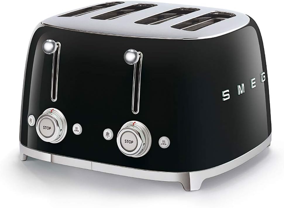 TSF03BLUK 4 Slice Toaster, Extra Wide Slots, 3 pre set programmes, Black